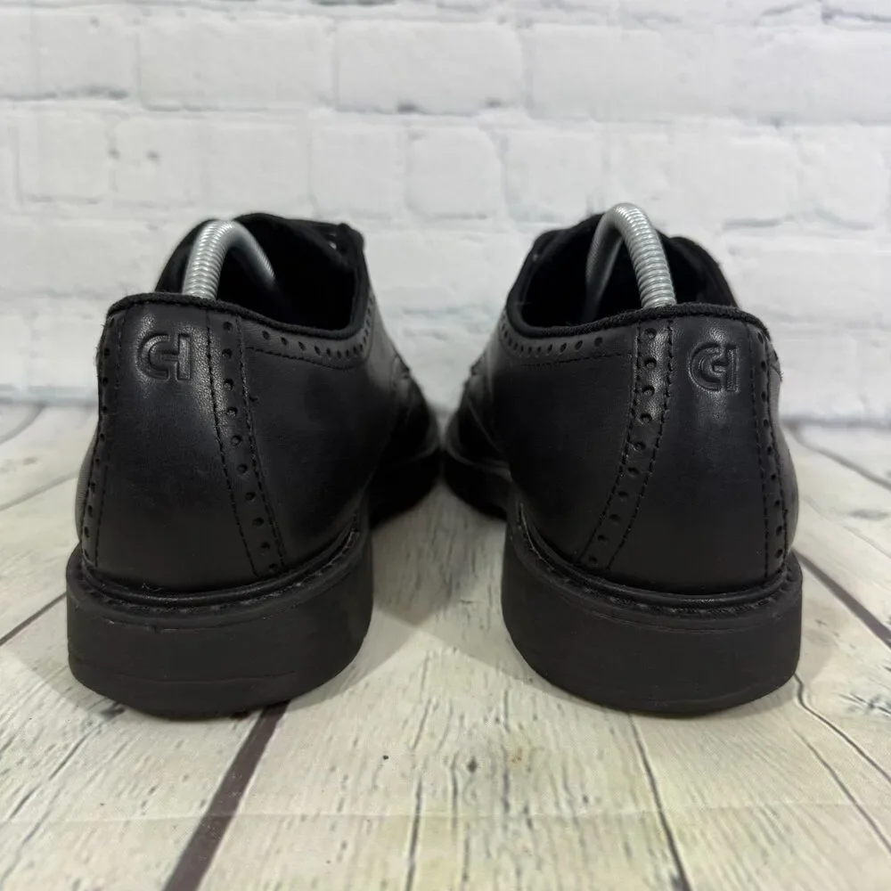 Cole Haan Wingtip Oxford Shoes Men’s Size 10 Black Leather Waterproof Dress